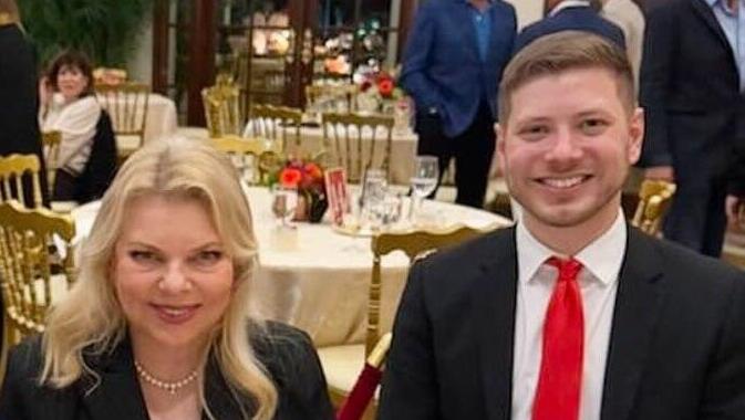 דונלד טראמפ עם יאיר ושרה נתניהו