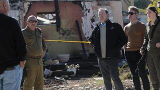 Kevin Spacey and Douglas Murray in Kfar Aza