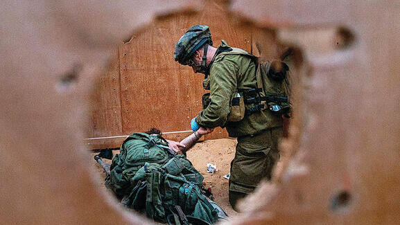 תרגול היחידה הרב-ממדית כפי שצילם המתעד הצבאי דויד ריבייב שנפצע בעזה