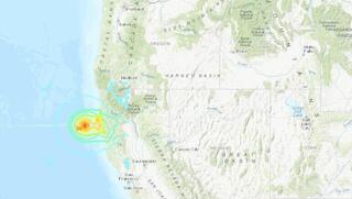 מפת הצונאמי בקליפורניה