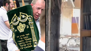 הנזק בבית הכנסת וספר תורה שהוצא מהמקום