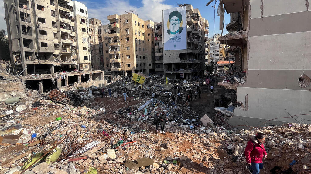 מקום חיסולו של נסראללה בדאחייה