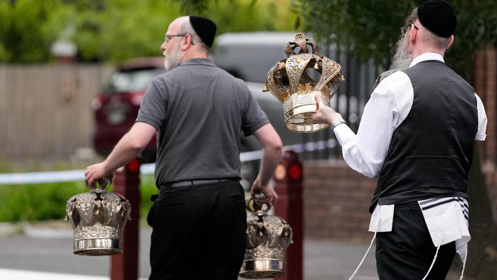 Religious artifacts salvaged from a Melbourne synagogue set on fire in an arson attack 