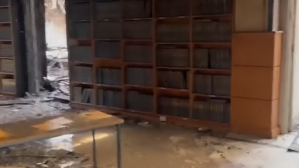 נזק כבד נגרם למקום