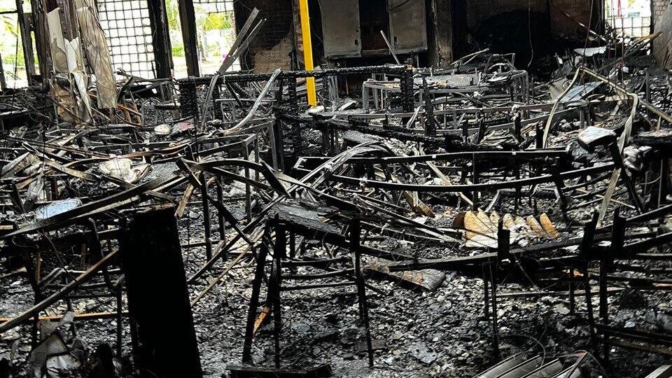 נזק כבד מאוד נגרם במקום