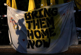 הפגנה להחזרת החטופים בתל אביב 