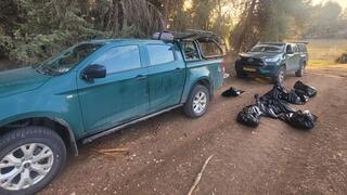 שקים ובהם פגרי בעלי החיים