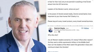 Patrick Doyle and his posts on social media