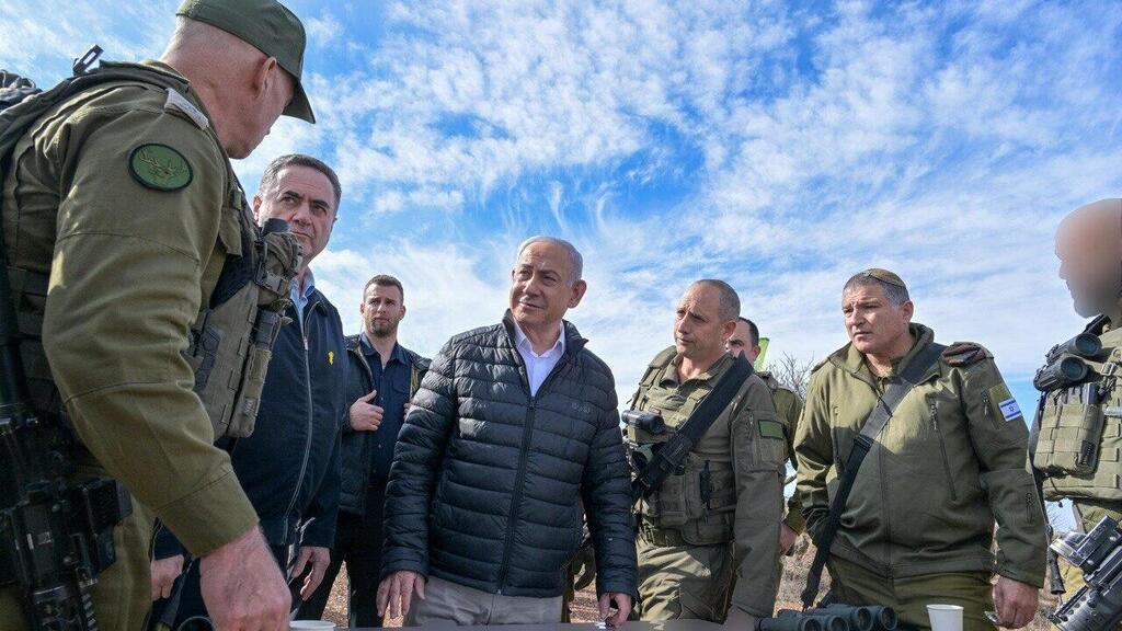 ראש הממשלה נתניהו סמוך לגבול סוריה