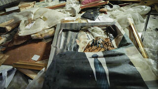 חדרי הארמון הנשיאותי של אסד לאחר פשיטת המורדים