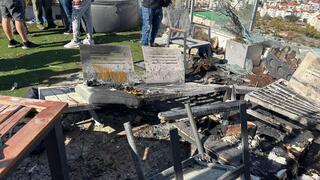 הדירה שנפגעה מכטב"ם ביבנה