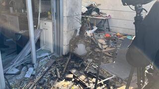 הדירה שנפגעה מכטב"ם ביבנה