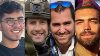 סמ"ר ברק דניאל הלפרן ז"ל, סרן (במיל') שגיא יעקב רובינשטיין ז"ל, רס"ן (במיל') יבגני זינרשיין ז"ל, סמ"ר עידו ז'נו ז"ל