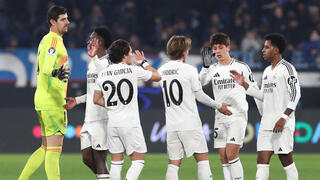 שחקני ריאל מדריד חוגגים