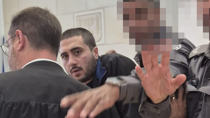 נחמן חורי הרוצח של גיא תימור ז" ל רוכב האופניים בבית המשפט