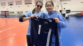 מפגש פראלימפי בין דרין לאילהאם מחאמיד רוזין, קפטנית נבחרת כדורשת לשעבר, שזכתה לאחרונה במדליית הכסף בפריז, 