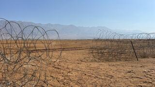 גדר פרוצה בגבול ירדן 