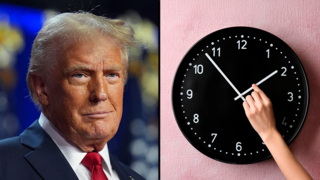  נשיא ארה"ב דונאלד טראמפ שעון חורף