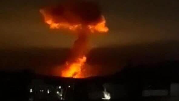 תקיפות באזור אל-קלמון בפרברי דמשק, סוריה