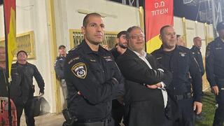 השר בן גביר באצטדיון הי"א אתמול