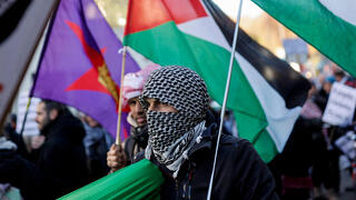 הפגנת נגד ישראל במדריד 