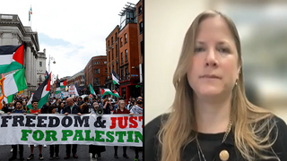 דנה ארליך דבלין אירלנד מחאה פרו פלסטינית