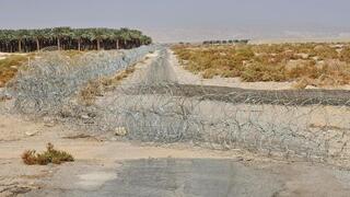 גדר התיל שהוצבה במושב פארן