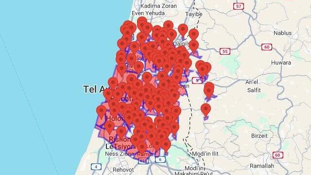 Air raid sirens sound across central Israel 