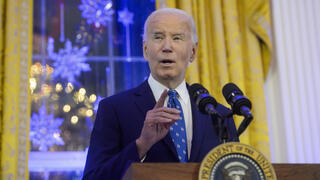 U.S. President Joe Biden at the Hanukkah reception at the White House 
