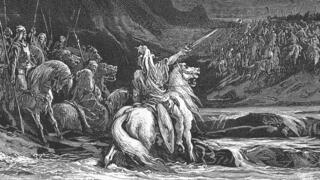 יהודה המכבי רודף אחרי טימותיאוס – תחריט של גוסטב דורה