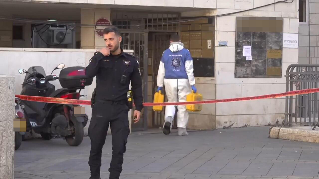 הזירה ברחוב כורש בירושלים בה נדקרה אישה מבוגרת