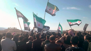 הפגנה נגד הפעילות הישראלית בסוריה