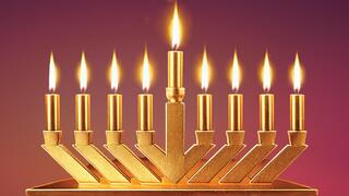 החנוכייה הדיגיטלית של הסוכנות היהודית. הדמייה