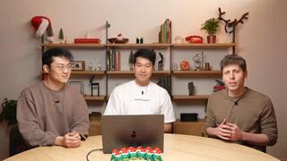 מנכ"ל OpenAI, סם אלטמן (ימין), מציג את o3