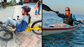 רון הקהל ואברהם זקינוב. פצועים שמשתקמים בעזרת ספורט בעמותת "אתגרים"