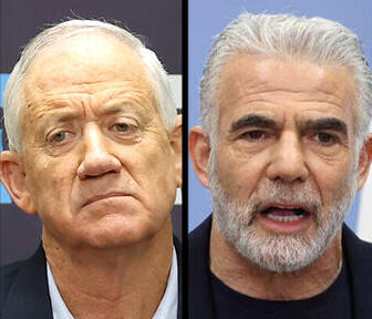 יאיר לפיד, בני גנץ, אביגדור ליברמן, מנסור עבאס, יאיר גולן