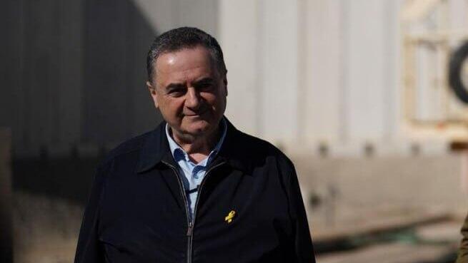 שר הביטחון ישראל כ"ץ בביקור בסוללת חץ