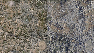 צילומי לוויין של ציר שמקים צה"ל בצפון הרצועה שפורסמו בוושינגטון פוסט