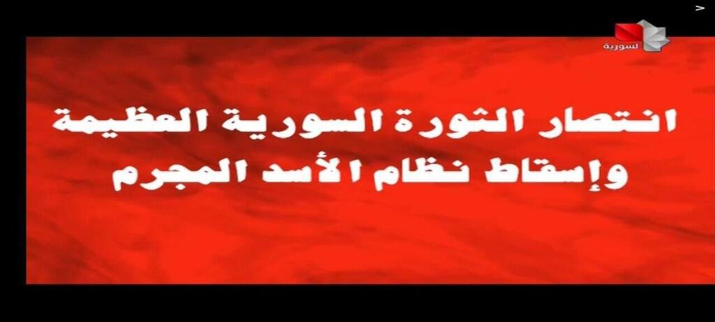 מסך הטלוויזיה הסורית אחרי נפילת משטר אסד