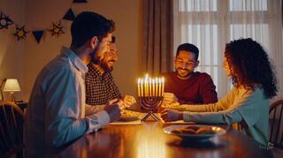 "משפחה ישראלית בחנוכה" 