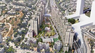 הדמיית פרויקט פינוי  בינוי בגבעה הצרפתית בירושלים