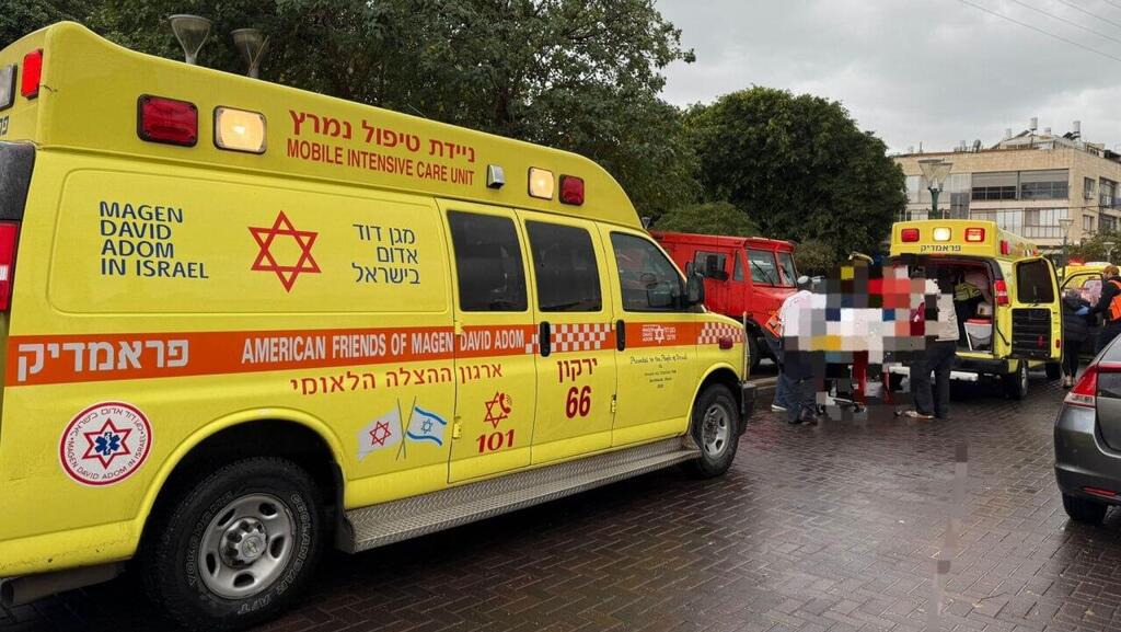 זירת הפיגוע בהרצליה