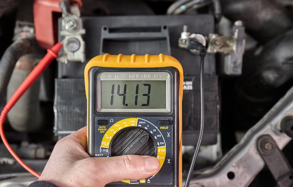 Electrical voltage, or potential difference, represents the ability to move charges between two points. Measuring voltage in a car battery (Photo: Shutterstock, Peter Gudella) Electrical voltage, or potential difference, represents the ability to move charges between two points. Measuring voltage in a car battery