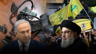 נתניהו ו נסראללה ההלוויה של מפקד כוח רדואן וויסאם טוויל לבנון חיזבאללה,שרידי ביפר שהתפוצץ