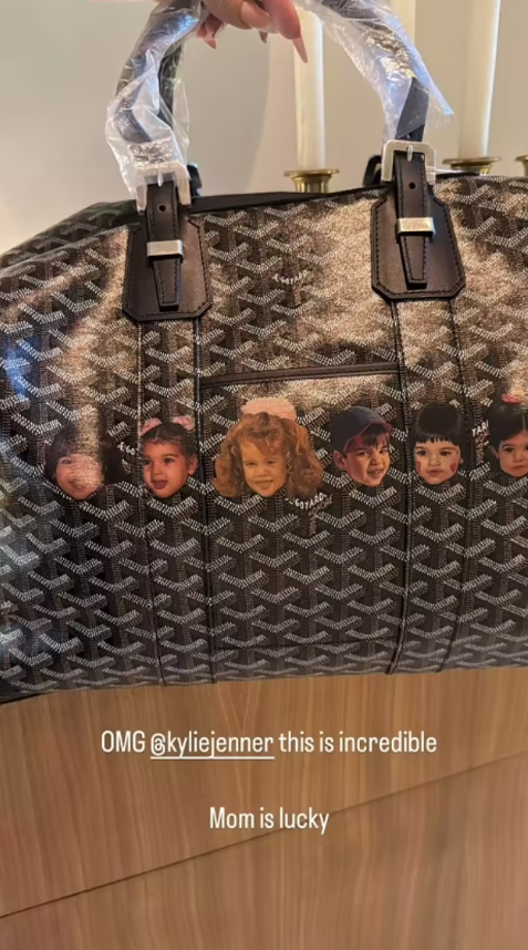 תיק בעיצוב אישי שרכשה קיילי ג'נר לאמה קריס