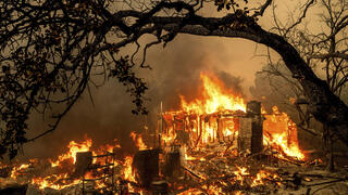 שריפה בקליפורניה בגלל שינויי האקלים