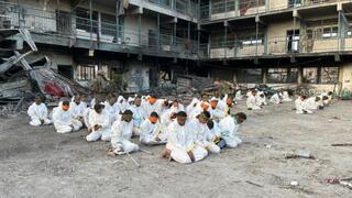 מעצר המחבלים בבית החולים כמאל עדואן בעזה