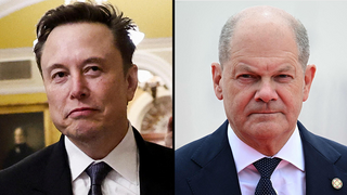  Elon Musk and Olaf Scholz