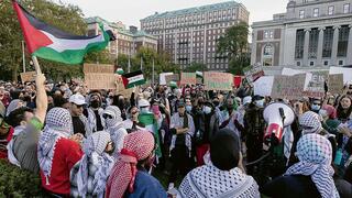 הפגנה פרו־פלסטינית באוניברסיטת קולומביה