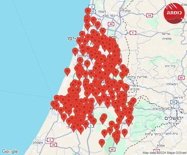 צבע אדם ברחבי הארץ
